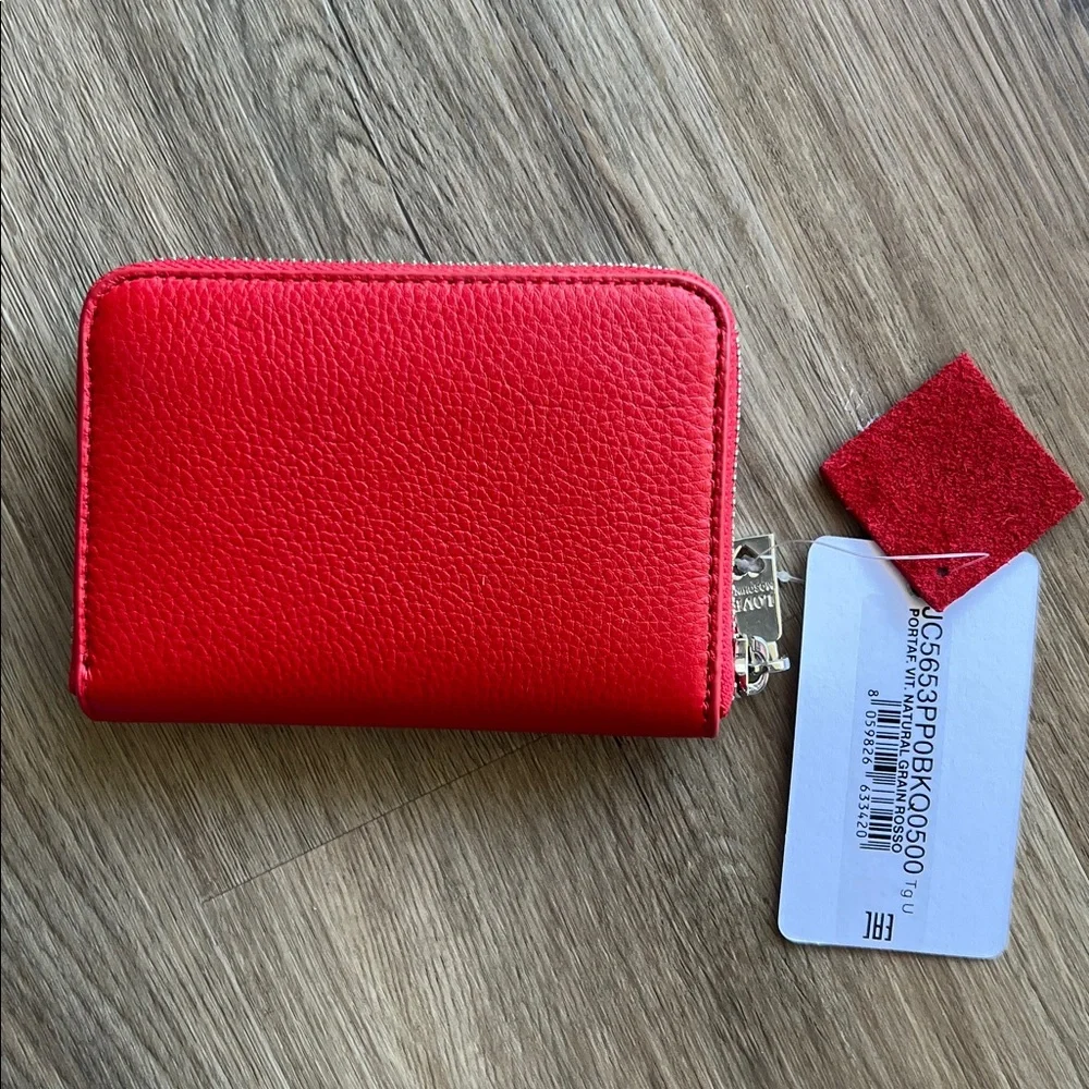 Love Moschino Red Heart Studded Wallet NWT